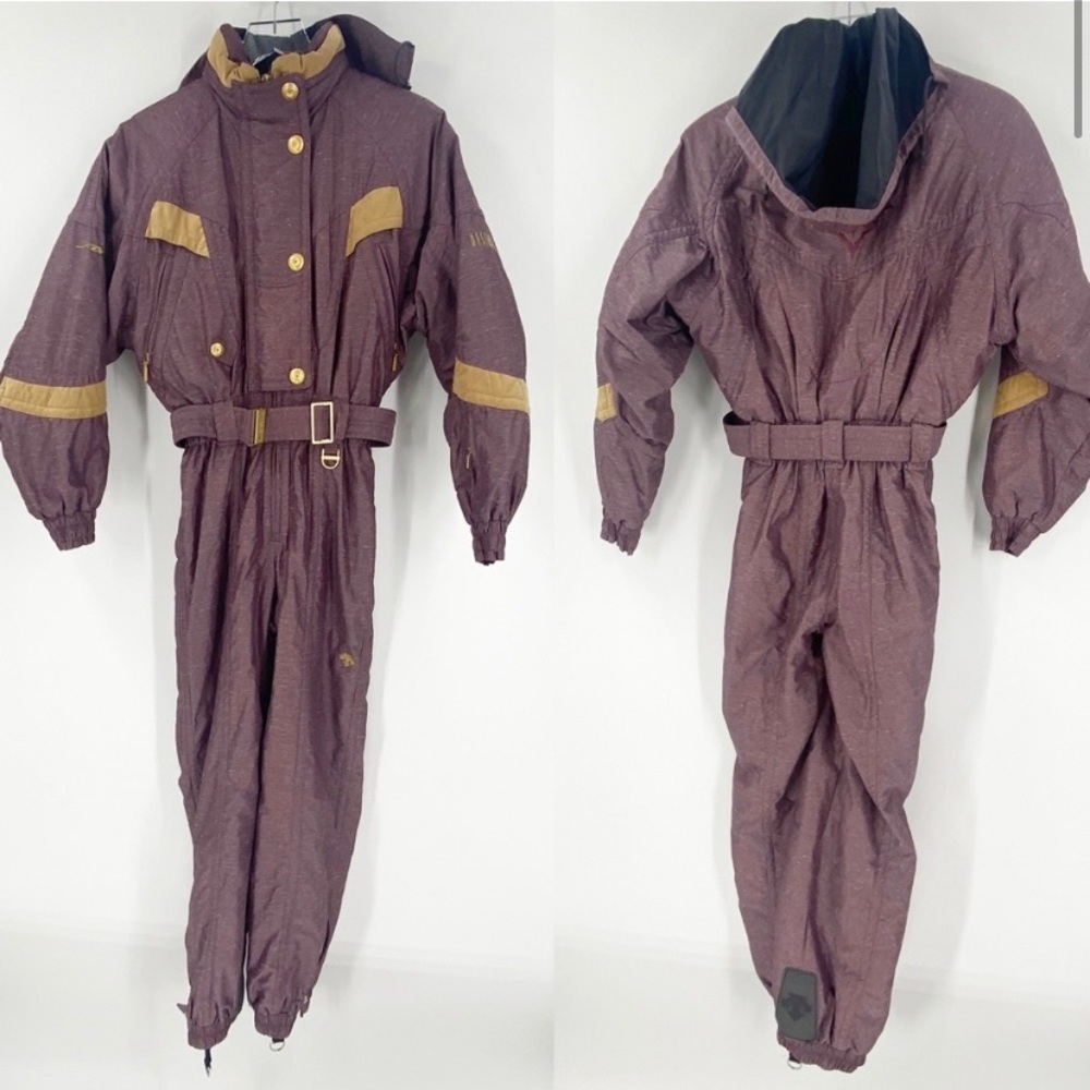 Vintage DESCENTE Full Ski Suit Y2K RARE Skiing Snowboard One Piece Suit 8